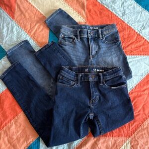 2 pairs of boys gap skinny jeans